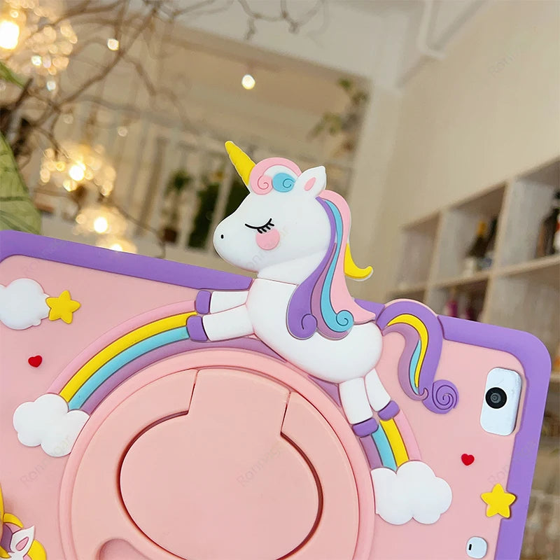 Apple iPad Kids Cartoon Silicone Case