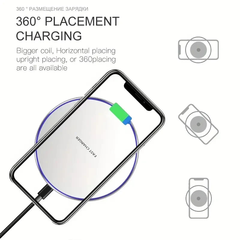 30W Wireless Fast Charging Docking Station - Apple & Android