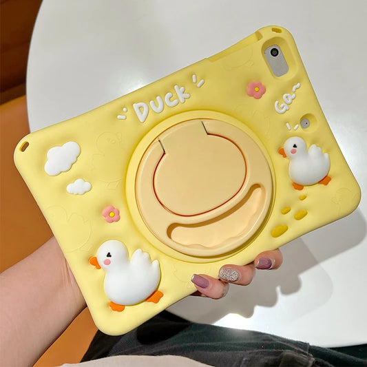 Apple iPad Kids Cartoon Silicone Case