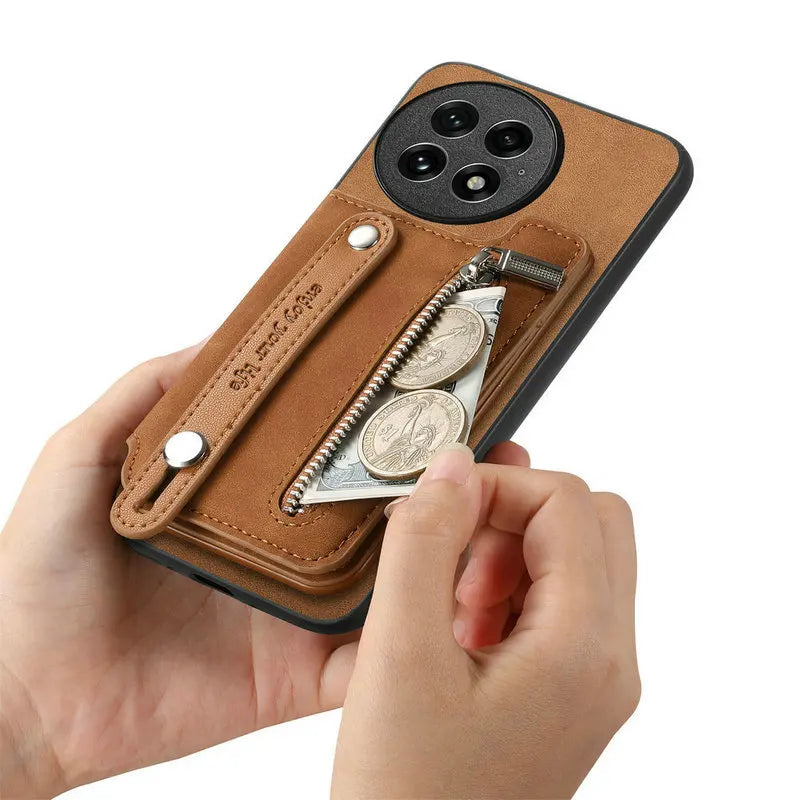 OnePlus Leather 2in1 Detachable Magnetic Wallet Back Case For OnePlus 13 13R Ace5 Card Slot