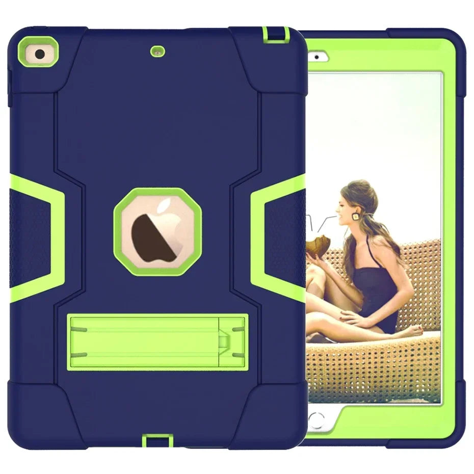 Apple iPad Armor Shockproof Kids Tablet Case with Stand