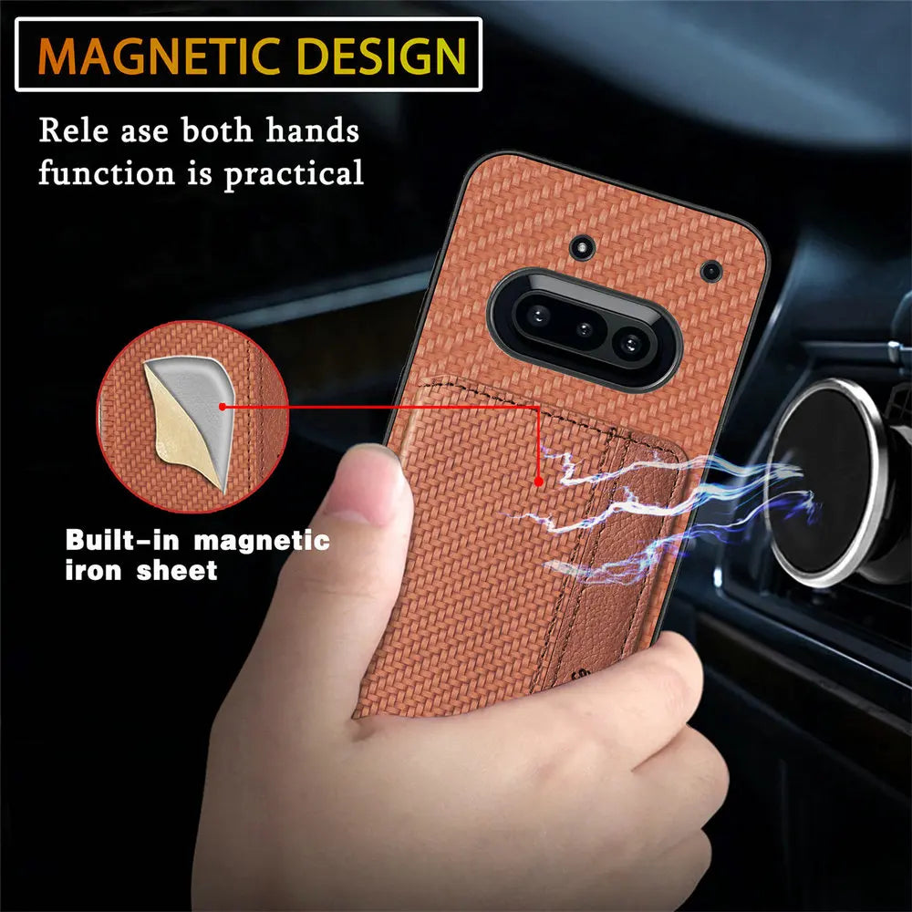 Nothing Phone Case Leather Card Wallet RFID 360 Protection Magnetic Back Cover