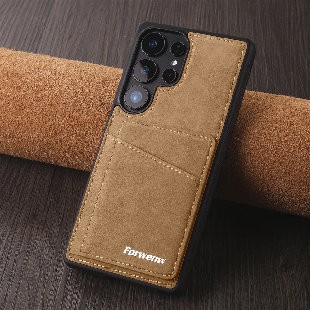 Samsung Galaxy Luxury Leather Flip Case