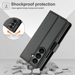 Samsung Galaxy Z Fold Leather Wallet Case Magnetic Flip Cover