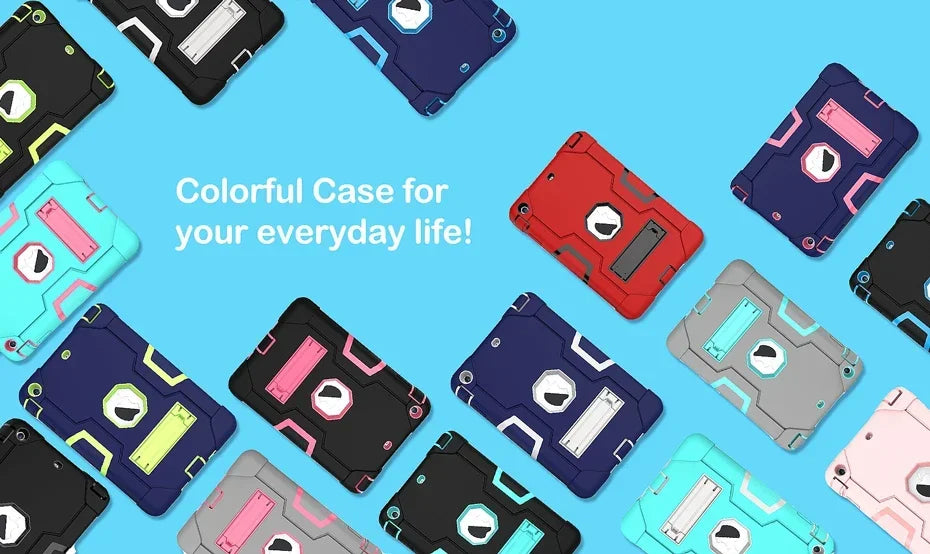 Apple iPad Armor Shockproof Kids Tablet Case with Stand