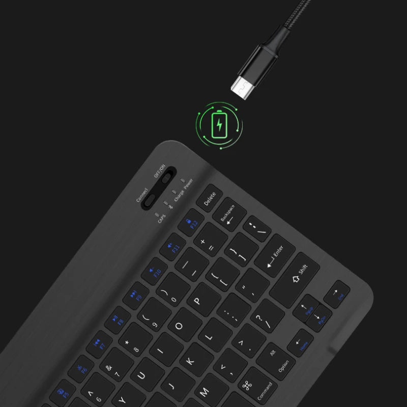 Bluetooth Wireless Keyboard & Mouse For Apple, Android, Windows Tablets
