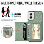 Motorola RFID Magnetic Leather Wallet Case For Moto G Series With Card Slot And Slim Protection