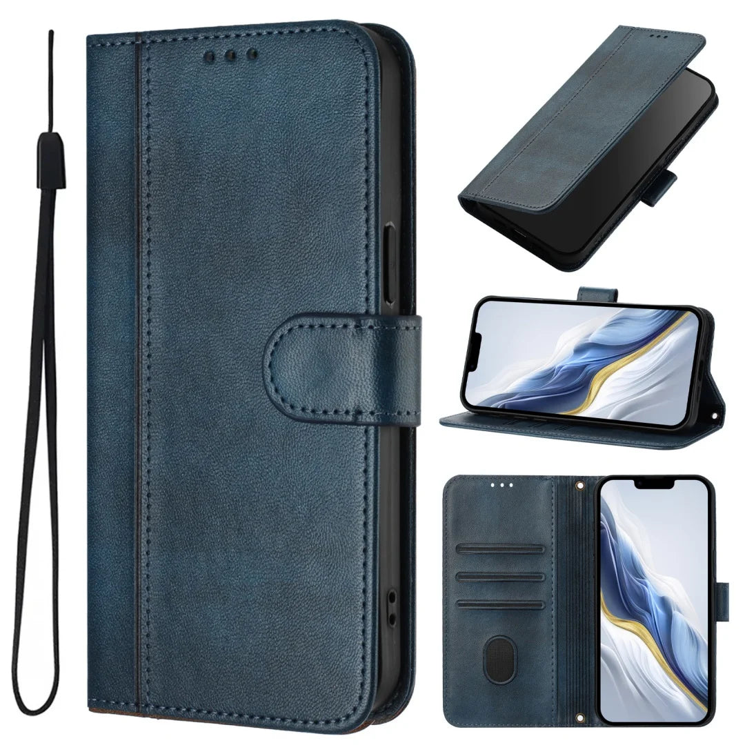 OPPO A Series Vintage Wallet Flip Leather Phone Case