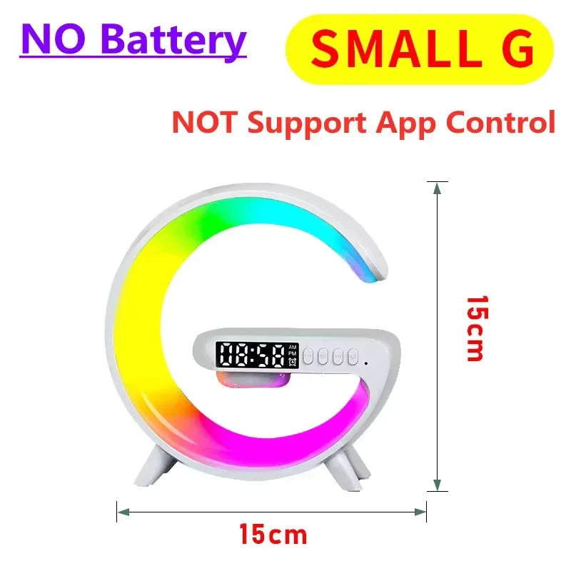 Apple & Android - Wireless Charger Stand Pad & Alarm Clock