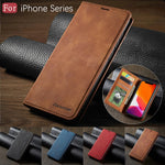 Apple iPhone Leather Flip Wallet Case