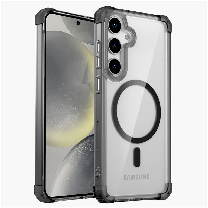 Samsung Galaxy Shockproof Armor Transparent Magsafe Case