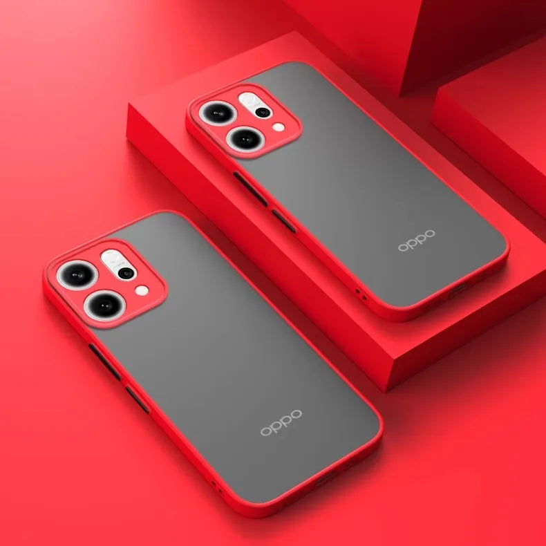 OPPO Reno Translucent Logo Matte Shockproof Case