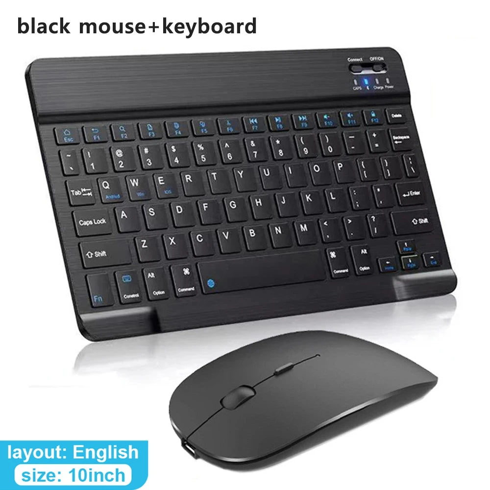 Bluetooth Wireless Keyboard & Mouse For Apple, Android, Windows Tablets