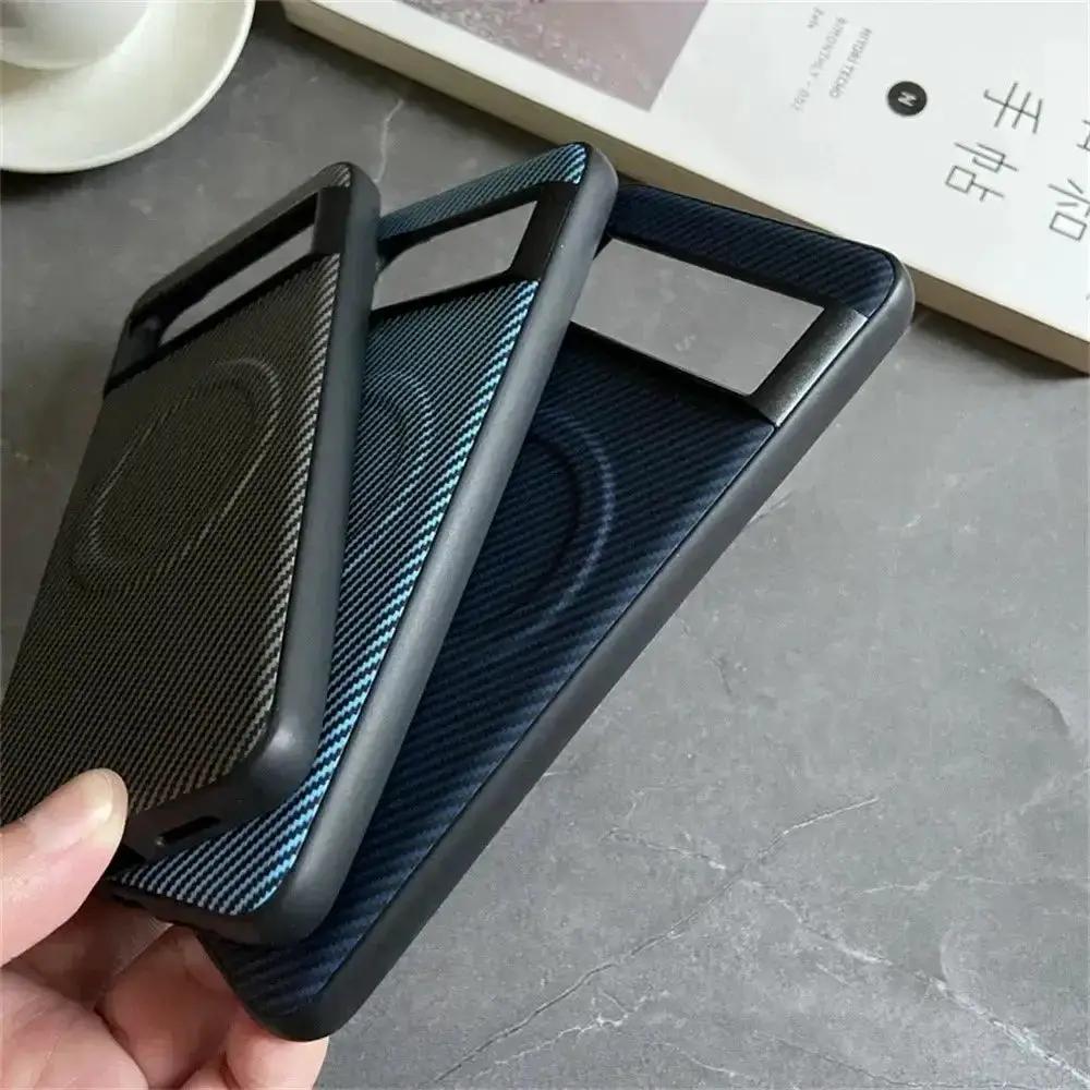 Google Pixel - Woven-Look Magnetic MagSafe Bumper Case by Mobile Supplies Online