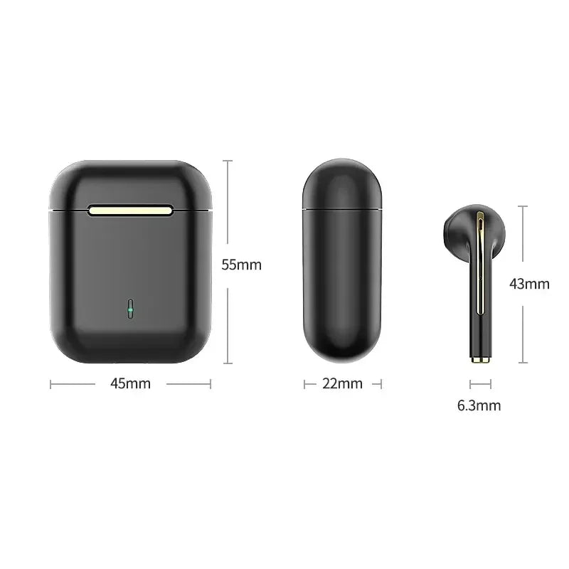 Wireless Earphones J18 In Ear TWS Bluetooth Waterproof With Microphone