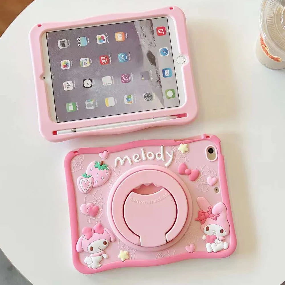 Apple iPad Kids Cute Cartoon Silicone Case