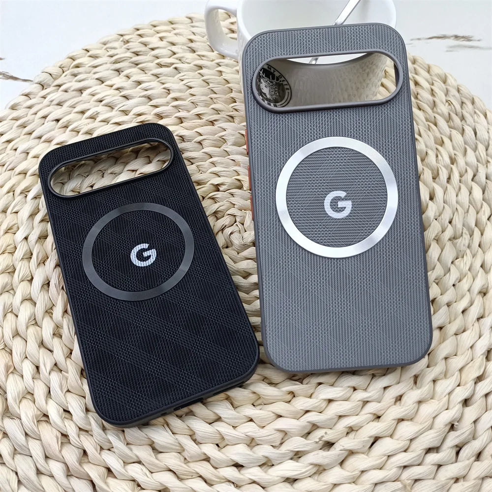 Google Pixel Logo Magsafe Grid Pattern Phone Case