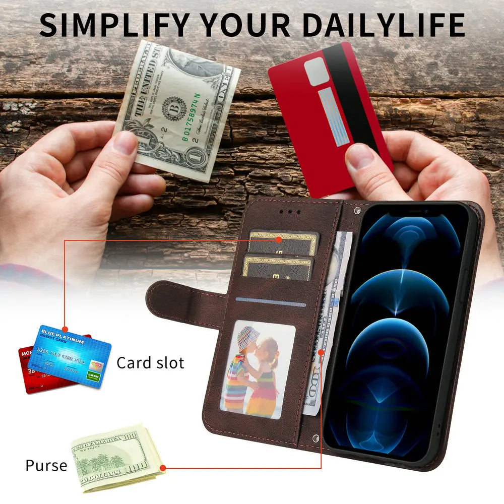 Xiaomi 15T Pro 5G Flip Wallet Case PU Leather 360 Protection Card Slots