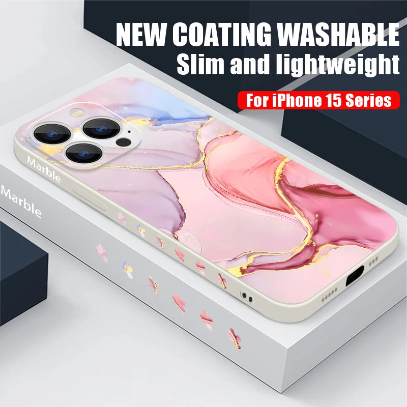 Apple iPhone Colorful Marble Case