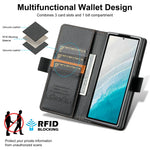 Samsung Galaxy Z Fold Leather Wallet Case Magnetic Flip Cover