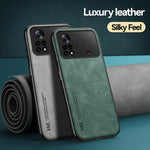 Xiaomi POCO M4 Pro Luxury PU Leather Magsafe Phone Case