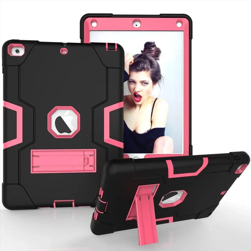 Apple iPad Armor Shockproof Kids Tablet Case with Stand