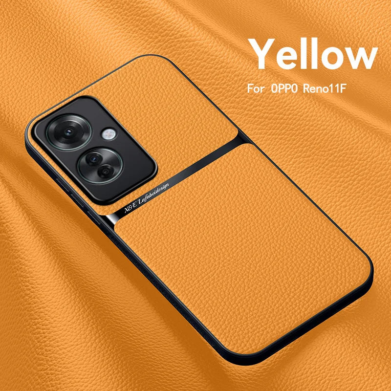 OPPO Reno 11F Stylish Leather Phone Case