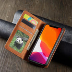 Apple iPhone Leather Flip Wallet Case