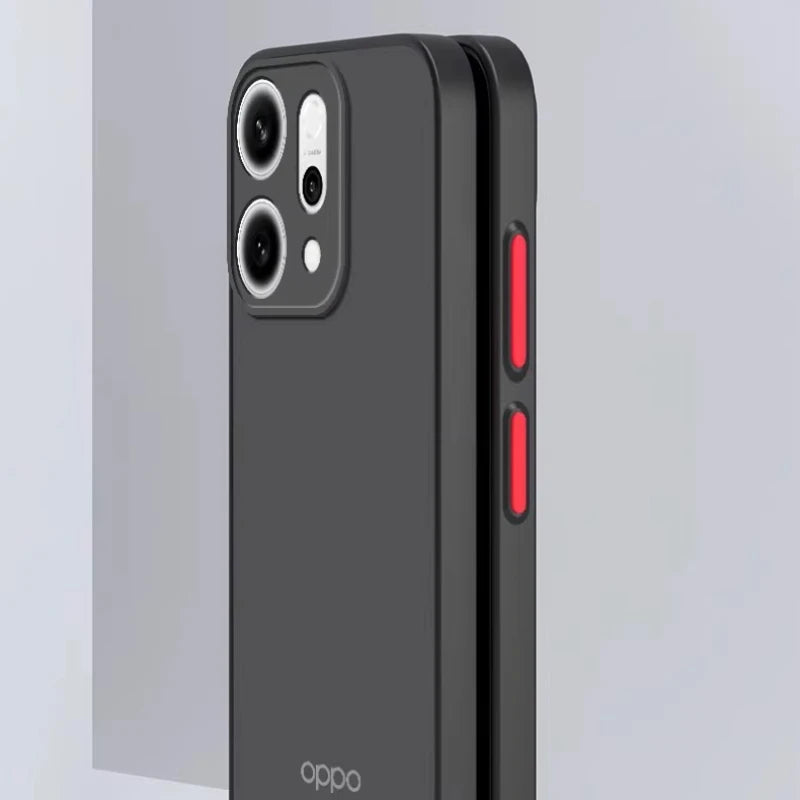 OPPO Reno Translucent Logo Matte Shockproof Case