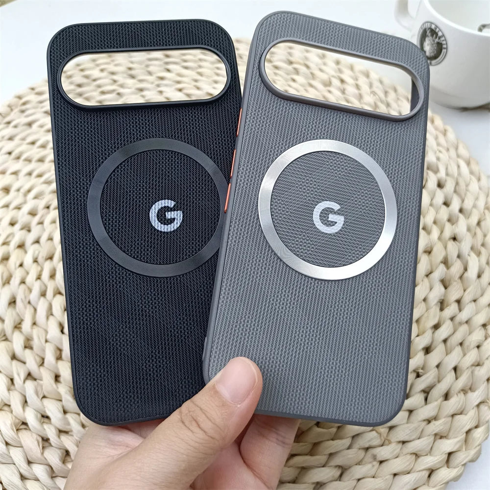 Google Pixel Logo Magsafe Grid Pattern Phone Case