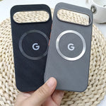 Google Pixel Logo Magsafe Grid Pattern Phone Case