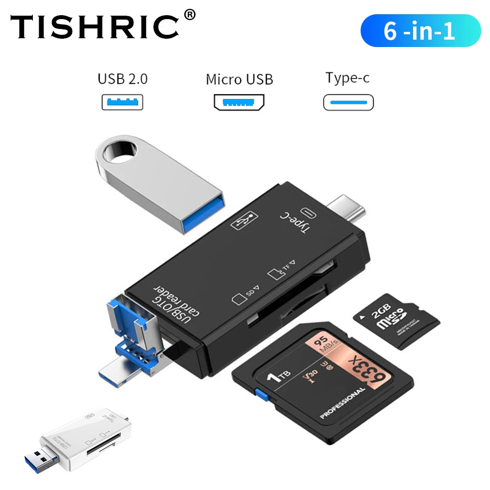Multi Choice Card Readers - USB, USB-C, Micro USB, TF & SD