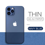 Apple iPhone Ultra-Thin Matte Phone Case
