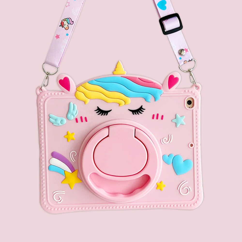 Apple iPad Kids Cute Cartoon Silicone Case