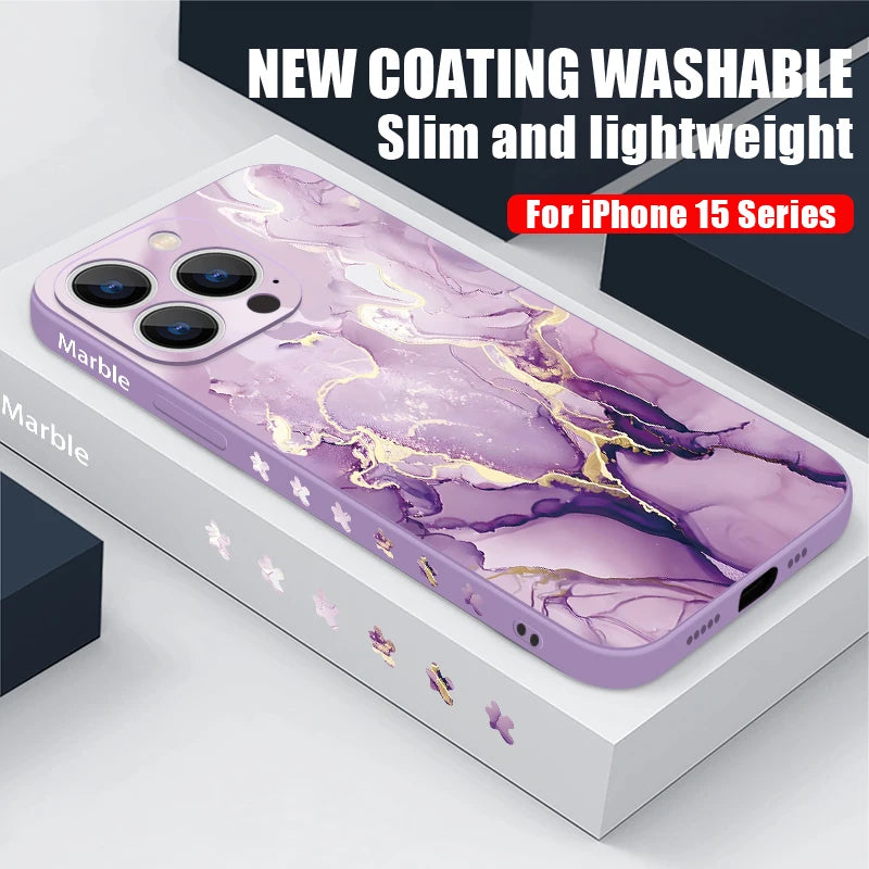 Apple iPhone Colorful Marble Case