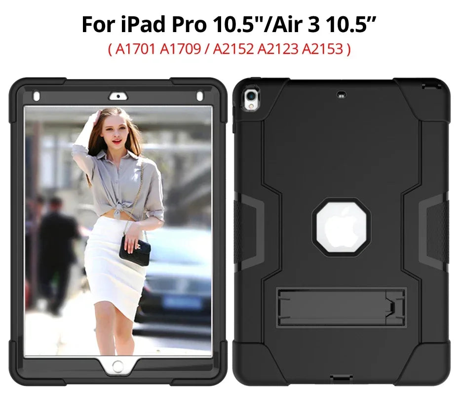 Apple iPad Armor Shockproof Kids Tablet Case with Stand