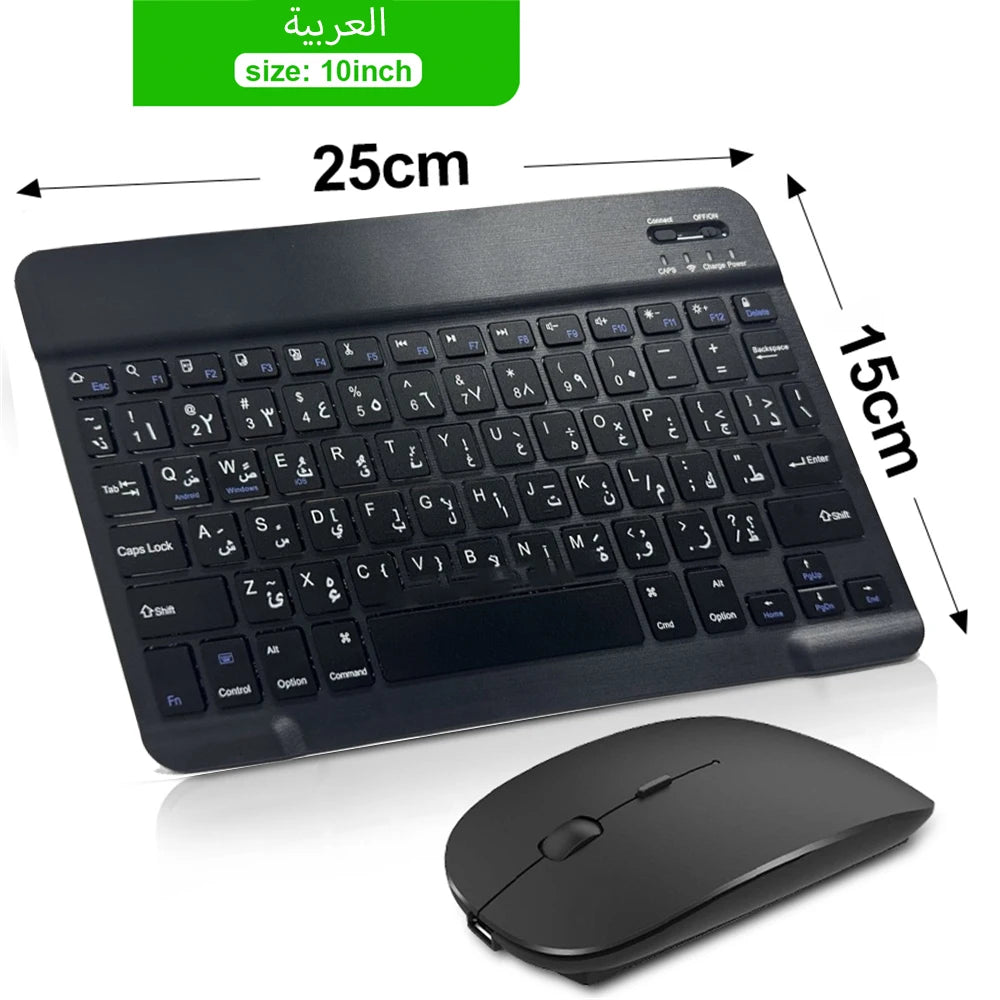 Bluetooth Wireless Keyboard & Mouse For Apple, Android, Windows Tablets