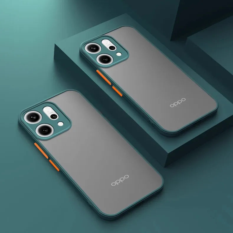 OPPO Reno Translucent Logo Matte Shockproof Case
