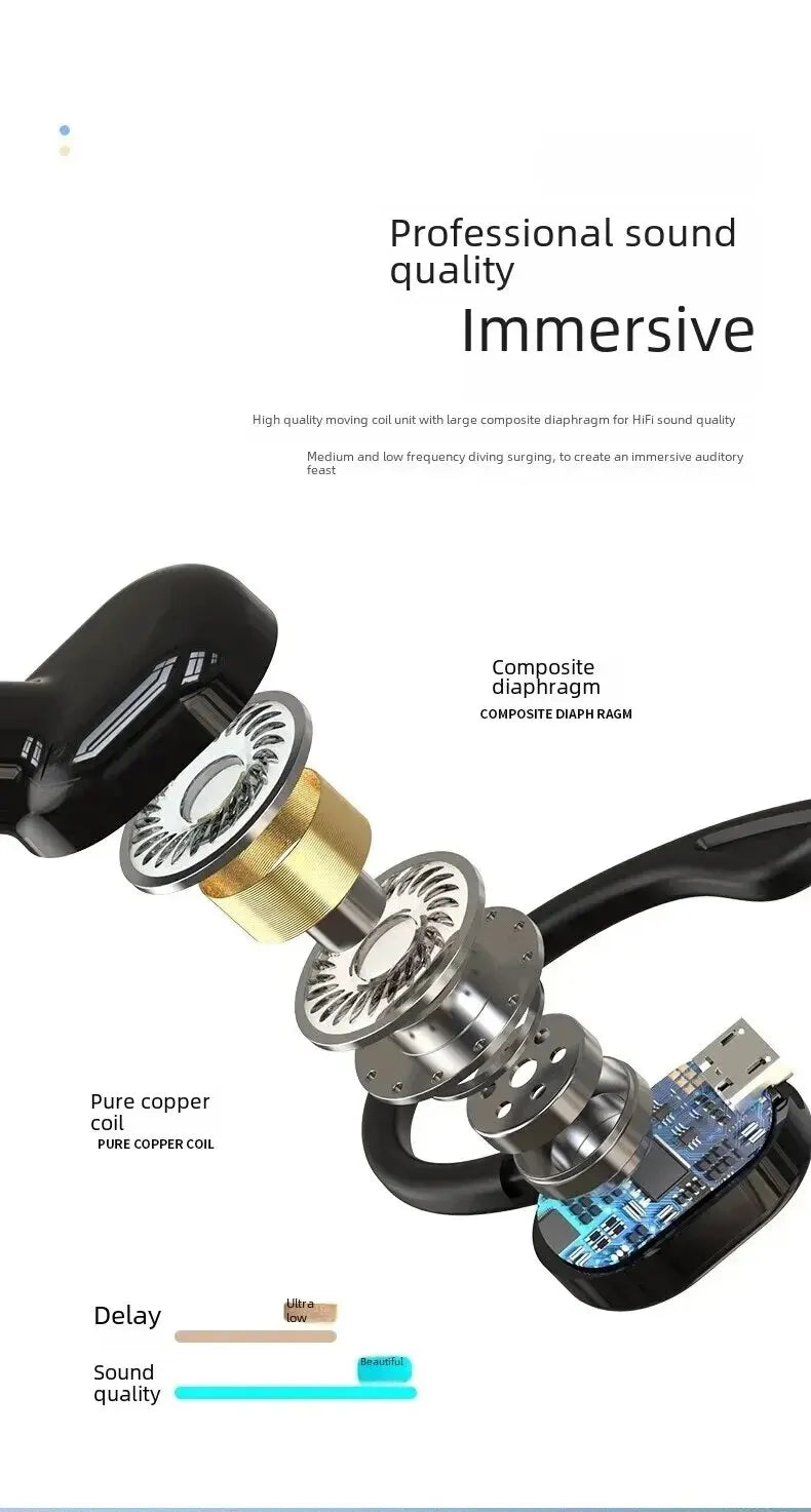 Sports Wireless Bluetooth Hooked Earphones