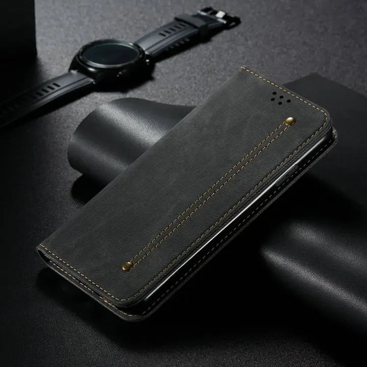 Vivo V17 Neo Wallet Case Leather Card Holder Flip Cover
