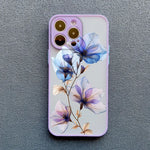 Apple iPhone Ink Wash Flower Painting Phone Case