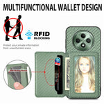 Funda RFID Leather Card Wallet Case For OPPO Reno