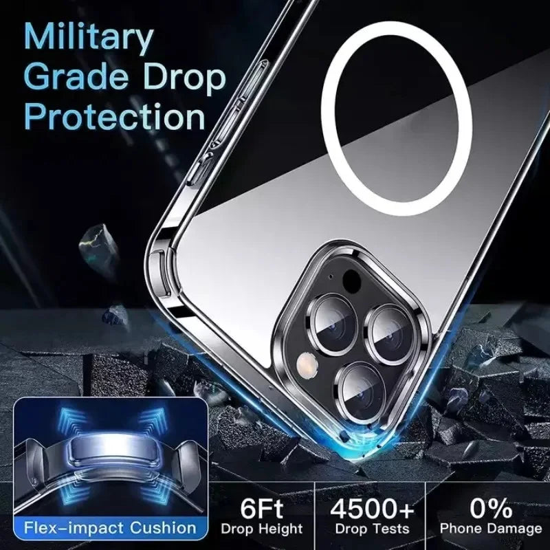 Apple iPhone Clear Phone Case with Magsafe Wireless Charging