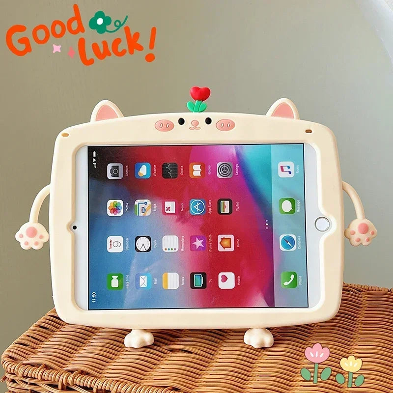 Apple iPad Kids Cartoon Silicone Case