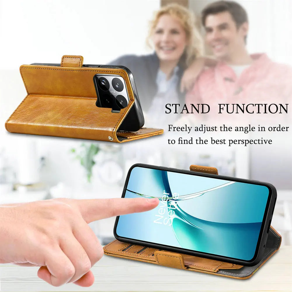 Xiaomi 15T Pro 5G Flip Case RFID Leather Magnetic Wallet 360 Protection