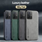 Xiaomi Luxury Leather Phone Case With Magnetic Plate Support