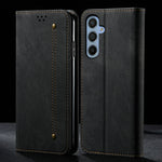 LuxCase Leather Magnetic Flip Wallet for Samsung Galaxy
