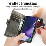 Leather Book Coque Flip Wallet Case For Samsung Galaxy