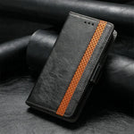 Realme RFID Leather Flip Case Wallet In Black With Magnetic Closure