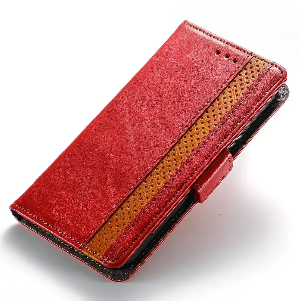 Leather Book Coque Flip Wallet Case For Samsung Galaxy